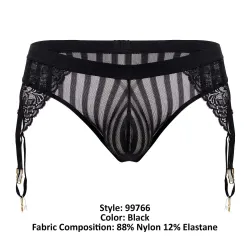 CandyMan String Porte-Jarretelles Turan Noir